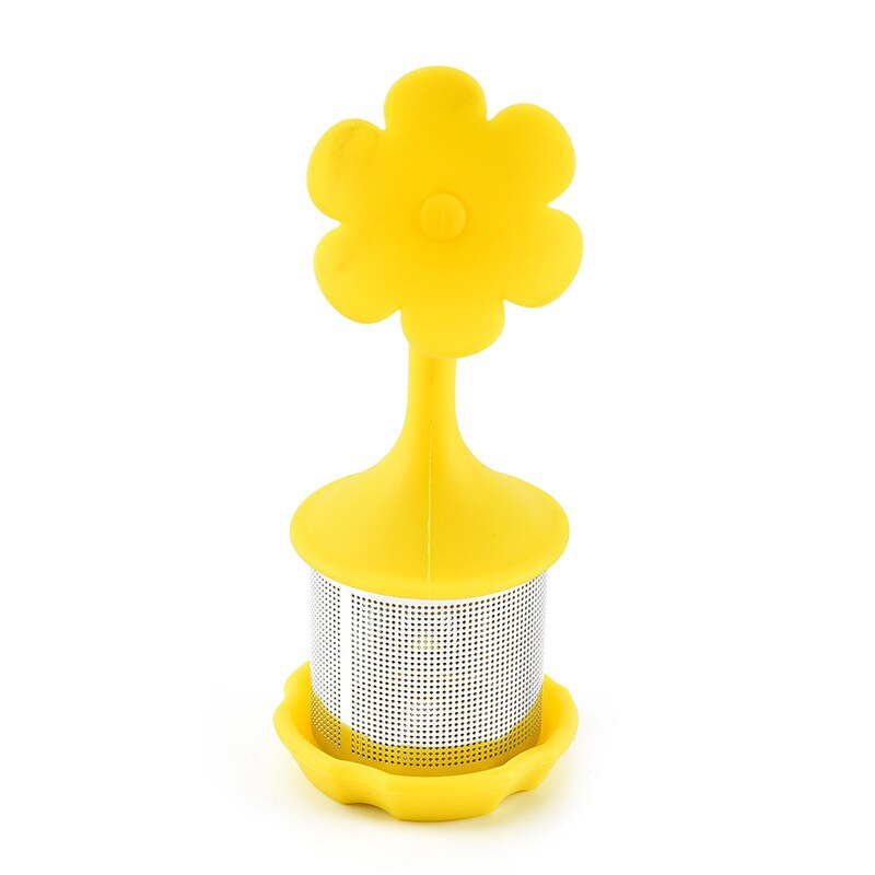 Infuseur à Thé En Silicone En Forme De Plongeur - Filtre à Thé Réutilisable, Résistant à La Chaleur (250°C) - Rose - 7