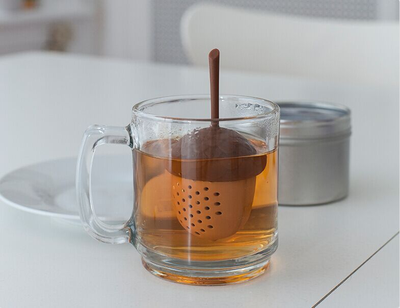 Infuseur de thé, infuseur de thé en vrac, silicone avec boule de